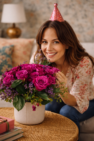 When It’s Your Girlfriend’s Birthday, Send Her Purple Roses