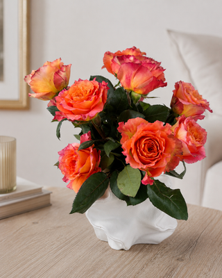 Sunset Crush Rose Arrangement: The Flower Energy of Joy, Confidence & Warmth