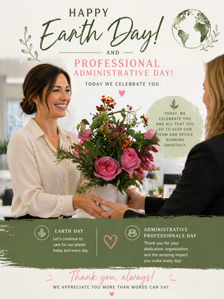 Earth Day Meets Administrative Professionals Day: The Desk That Breathes Back
