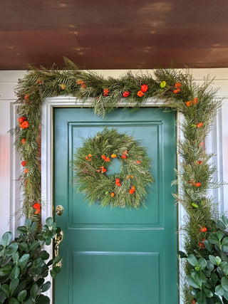 Welcome Fall with Our Fresh Pumpkin & Grevillea Wreaths + Garlands