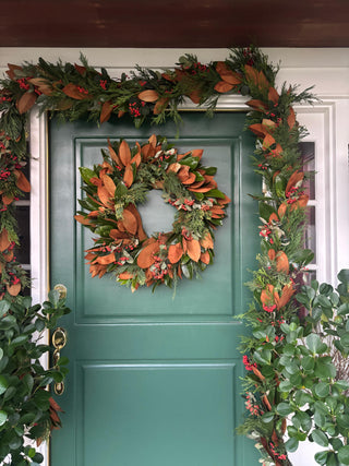 Farm-Fresh Garland and Wreaths From Magical Blooms: Real Greens, Real Energy, Real Beauty