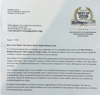 Magical Blooms Named Best Florist in Redondo Beach for 2026 by BusinessRate