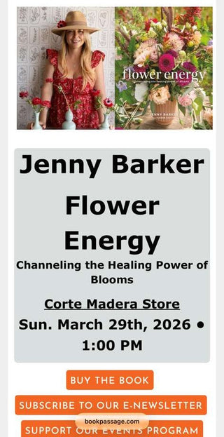 Jenny Barker at Book Passage Corte Madera – Flower Energy Book Signing in San Francisco Bay Area