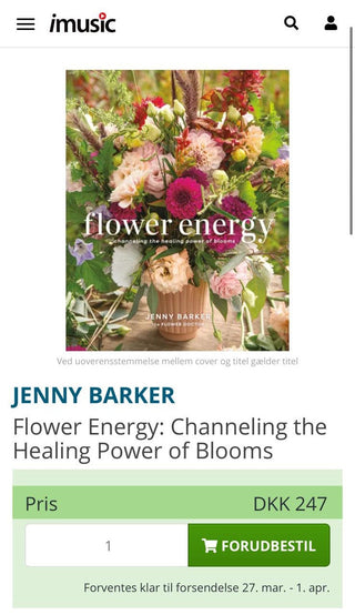Flower Energy by Jenny Barker Is Now Available in Denmark