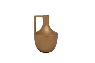 Ceramic Round Bottle Vase Matte Finish-10.00"H
