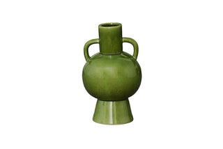 Ceramic Vase Gloss Finish Green
