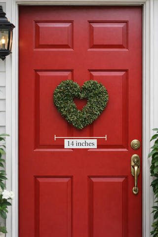 Farm-Direct Boxwood Heart Wreath