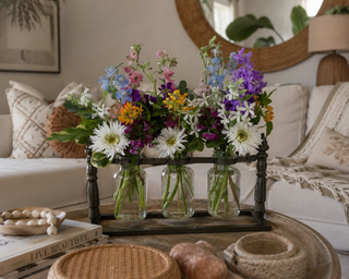 Wildflower Jar Trio Centerpiece