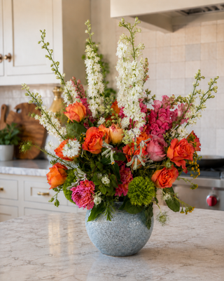 Citrus Garden Rose Arrangement