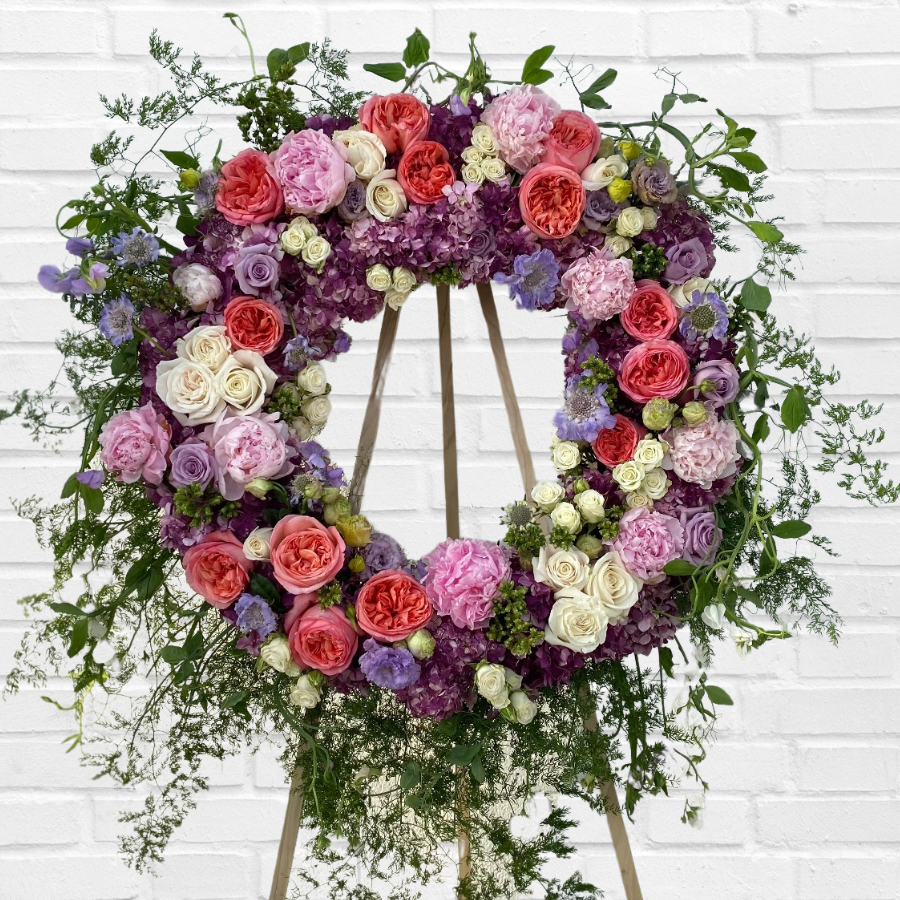 Spring Funeral Wreath – Jenny Barker The Flower Doctor