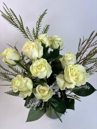White Rose Serenity Arrangement
