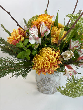 Golden Fern Fall Arrangement