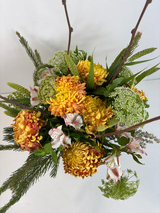 Golden Fern Fall Arrangement