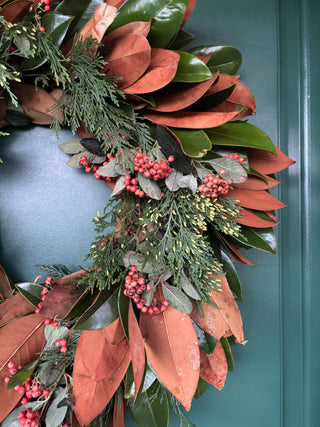 Magnolia Holiday Wreath