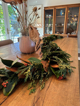 Magnolia, Cedar &amp; Berry Holiday Garland