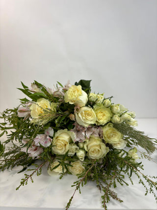 White Winter Elegance Wrapped Bouquet