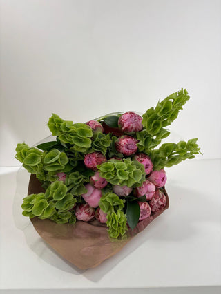 Pink Peony Garden Wrap Bouquet