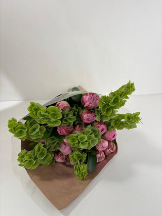 Pink Peony Garden Wrap Bouquet