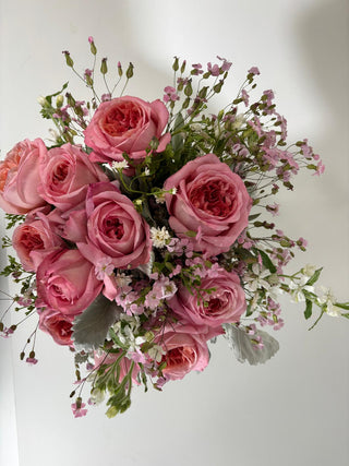 Blushing Garden Rose Arrangement