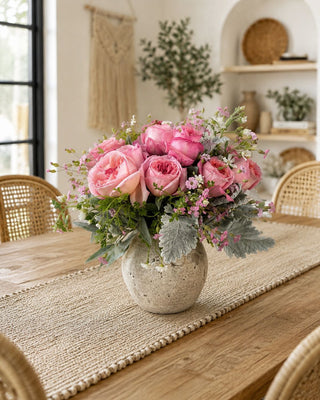 Blushing Garden Rose Arrangement