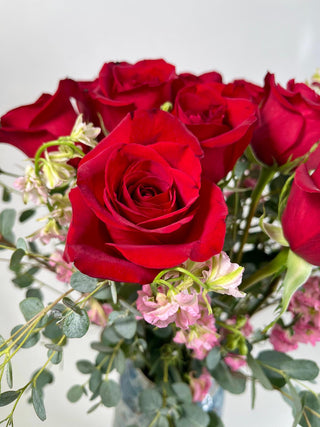 Classic Red Rose Romance Arrangement