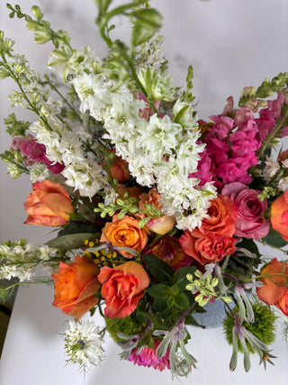 Citrus Garden Rose Arrangement