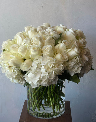 The Cloud Nine Rose & Hydrangea Arrangement